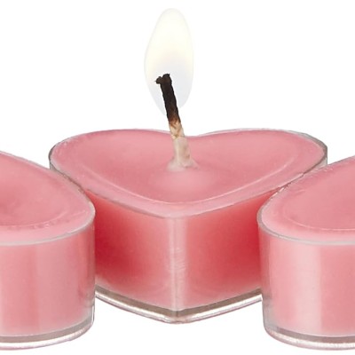 Wick-a-Roo - Heart Tealight Candles | Smokeless | No Residue | 4 Hours Burn Time (Set of 8, Rose) Wick-a-Roo - Heart Tealight Candles | Smokeless | No Residue | 4 Hours Burn Time (Set of 8, Rose)