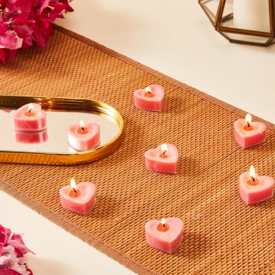 Wick-a-Roo - Heart Tealight Candles | Smokeless | No Residue | 4 Hours Burn Time (Set of 8, Rose) Wick-a-Roo - Heart Tealight Candles | Smokeless | No Residue | 4 Hours Burn Time (Set of 8, Rose)