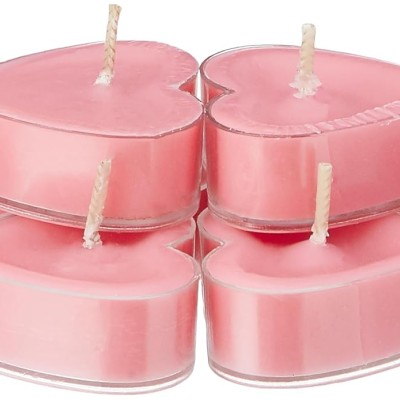 Wick-a-Roo - Heart Tealight Candles | Smokeless | No Residue | 4 Hours Burn Time (Set of 8, Rose) Wick-a-Roo - Heart Tealight Candles | Smokeless | No Residue | 4 Hours Burn Time (Set of 8, Rose)