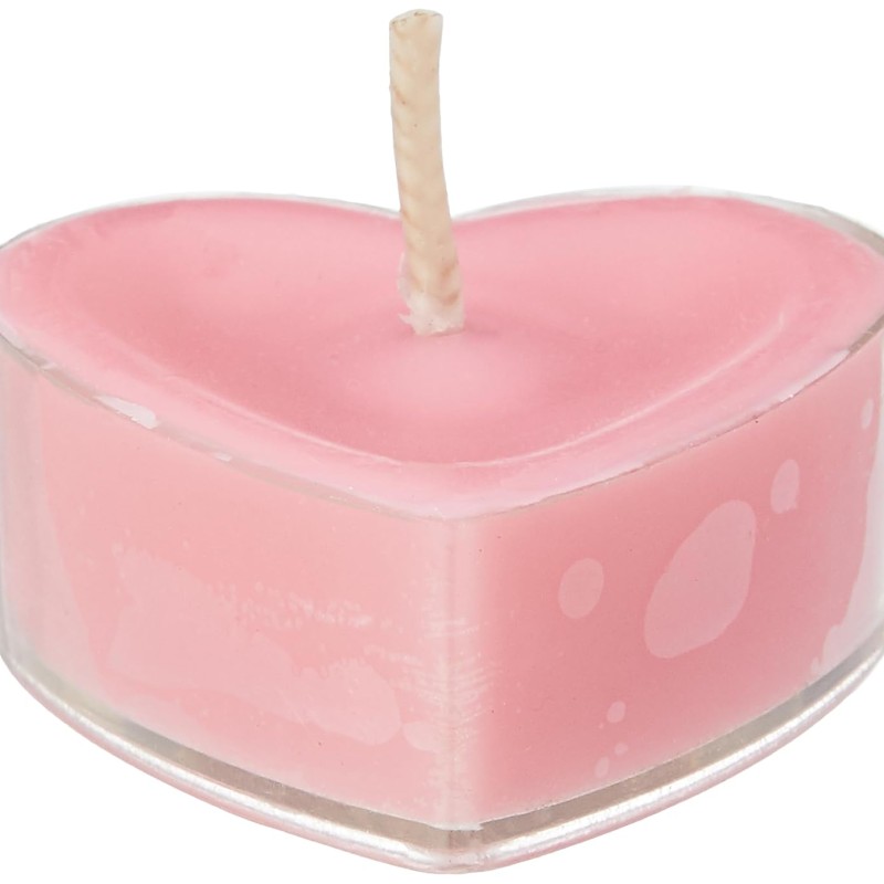 Wick-a-Roo - Heart Tealight Candles | Smokeless | No Residue | 4 Hours Burn Time (Set of 8, Rose) Wick-a-Roo - Heart Tealight Candles | Smokeless | No Residue | 4 Hours Burn Time (Set of 8, Rose)