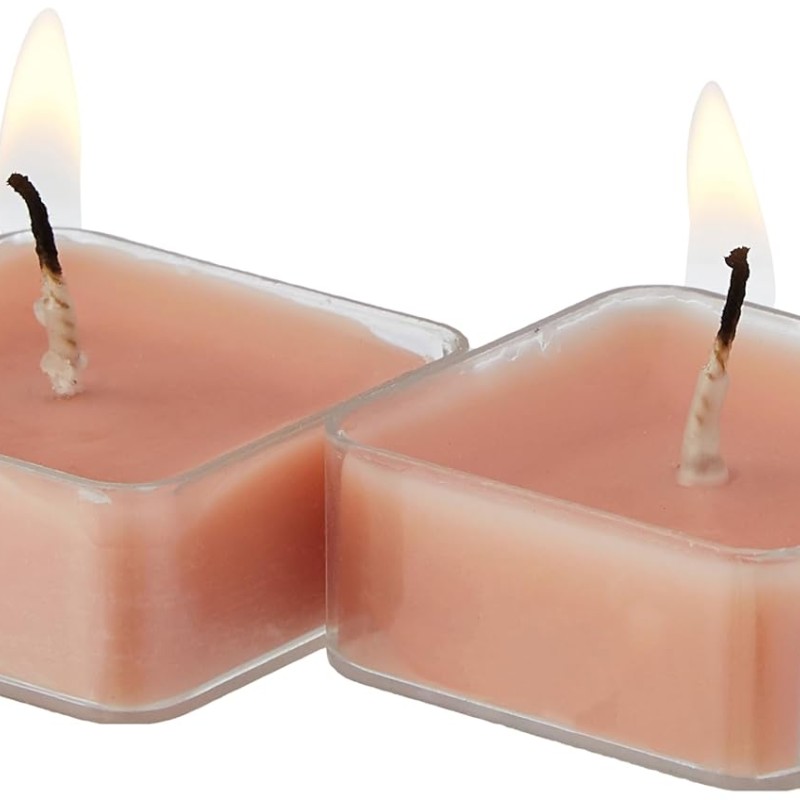 Wick-a-Roo - Heart Tealight Candles | Smokeless | No Residue | 4 Hours Burn Time (Set of 8, Rose) Wick-a-Roo - Heart Tealight Candles | Smokeless | No Residue | 4 Hours Burn Time (Set of 8, Rose)