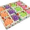 FESTIVE BLESSINGS Flower Theme Designer Waterproof Floating Tealight Candles for Diwali, Party Home Decorations (Pack of 12)