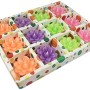 FESTIVE BLESSINGS Flower Theme Designer Waterproof Floating Tealight Candles for Diwali, Party Home Decorations (Pack of 12)