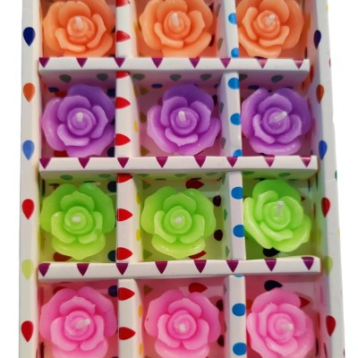 Floating Rose Decorative Designer Smokeless Floating Wax Candle with Fragrance- Red, Green, Blue, Pink (Set of 12) Floating Rose Decorative Designer Smokeless Floating Wax Candle with Fragrance- Red, Green, Blue, Pink (Set of 12)