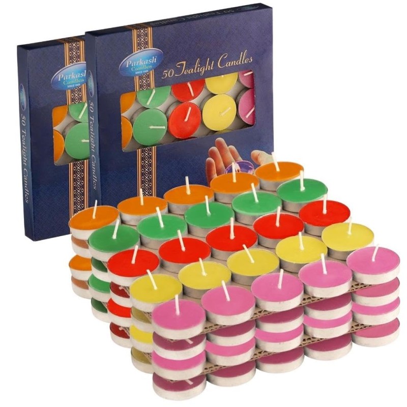 Wick-a-Roo Candles Paraffin Wax Candles Tea Light, 3 hr Burn time, No Residue Diwali Decoration,Smokeless, (100 PC Unscented) Wick-a-Roo Candles Paraffin Wax Candles Tea Light, 3 hr Burn time, No Residue Diwali Decoration,Smokeless, (100 PC Unscented)