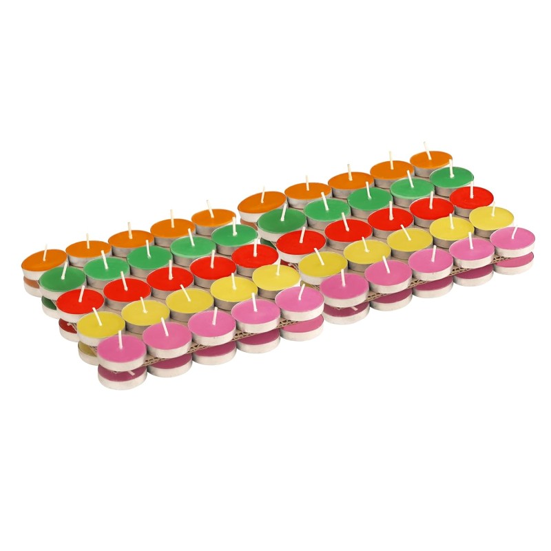 Wick-a-Roo Candles Paraffin Wax Candles Tea Light, 3 hr Burn time, No Residue Diwali Decoration,Smokeless, (100 PC Unscented) Wick-a-Roo Candles Paraffin Wax Candles Tea Light, 3 hr Burn time, No Residue Diwali Decoration,Smokeless, (100 PC Unscented)