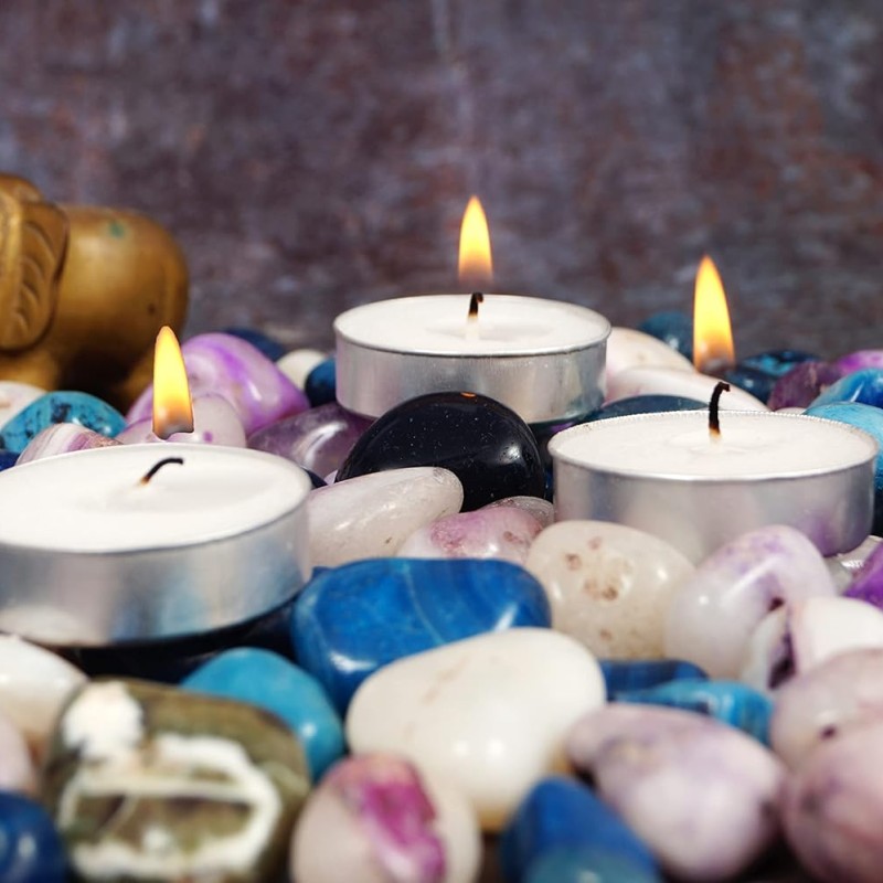 Wick-a-Roo Candles Paraffin Wax Candles Tea Light, 3 hr Burn time, No Residue Diwali Decoration,Smokeless, (100 PC Unscented) Wick-a-Roo Candles Paraffin Wax Candles Tea Light, 3 hr Burn time, No Residue Diwali Decoration,Smokeless, (100 PC Unscented)