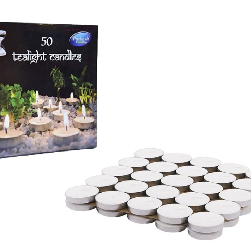 Wick-a-Roo Candles Paraffin Wax Candles Tea Light, 3 hr Burn time, No Residue Diwali Decoration,Smokeless, (100 PC Unscented) Wick-a-Roo Candles Paraffin Wax Candles Tea Light, 3 hr Burn time, No Residue Diwali Decoration,Smokeless, (100 PC Unscented)