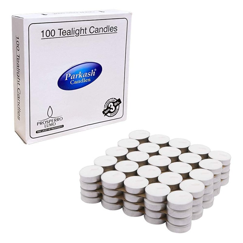 Wick-a-Roo Candles Paraffin Wax Candles Tea Light, 3 hr Burn time, No Residue Diwali Decoration,Smokeless, (100 PC Unscented) Wick-a-Roo Candles Paraffin Wax Candles Tea Light, 3 hr Burn time, No Residue Diwali Decoration,Smokeless, (100 PC Unscented)