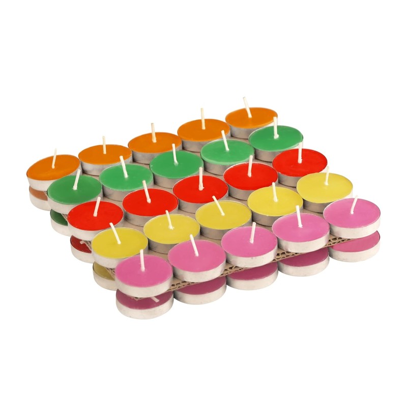 Wick-a-Roo Candles Paraffin Wax Candles Tea Light, 3 hr Burn time, No Residue Diwali Decoration,Smokeless, (100 PC Unscented) Wick-a-Roo Candles Paraffin Wax Candles Tea Light, 3 hr Burn time, No Residue Diwali Decoration,Smokeless, (100 PC Unscented)